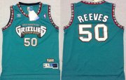 Wholesale Cheap Memphis Grizzlies #50 Bryant Reeves ABA Hardwood Classics Green Throwback Swingman Jersey