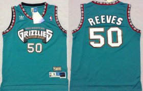 Wholesale Cheap Memphis Grizzlies #50 Bryant Reeves ABA Hardwood Classics Green Throwback Swingman Jersey