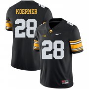 Wholesale Cheap Iowa Hawkeyes 28 Jack Koerner Black College Football Jersey