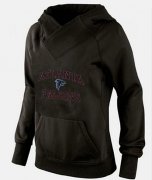 Wholesale Cheap Women's Atlanta Falcons Heart & Soul Pullover Hoodie Black-1