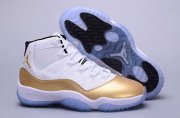 Wholesale Cheap Air Jordan 11 Gold White/gold