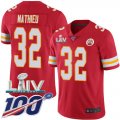 Wholesale Cheap Nike Chiefs #32 Tyrann Mathieu Red Super Bowl LIV 2020 Team Color Men's Stitched NFL 100th Season Vapor Untouchable Limited Jersey