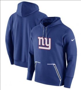 Wholesale Cheap Men\'s New York Giants Nike Royal Champ Drive Vapor Speed Performance Pullover Hoodie