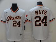 Wholesale Cheap Men San Francisco Giants 24 Mays White Game 2021 Nike MLB Jersey