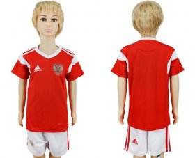 Wholesale Cheap Russia Blank Home Kid Soccer Country Jersey