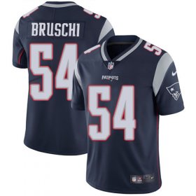 Wholesale Cheap Nike Patriots #54 Tedy Bruschi Navy Blue Team Color Men\'s Stitched NFL Vapor Untouchable Limited Jersey