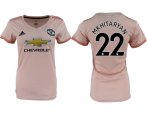 Wholesale Cheap Women's Manchester United #22 Mkhitaryan Away Soccer Club Jersey