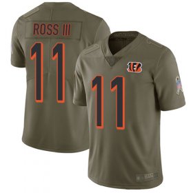 Wholesale Cheap Nike Bengals #11 John Ross III Olive Men\'s Stitched NFL Limited 2017 Salute To Service Jersey