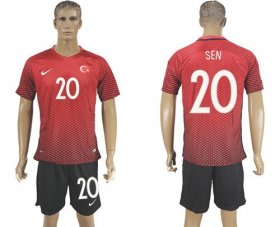 Wholesale Cheap Turkey #20 Sen Home Soccer Country Jersey