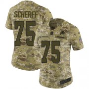 Wholesale Cheap Nike Redskins #75 Brandon Scherff Camo Women's Stitched NFL Limited 2018 Salute to Service Jersey