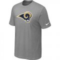 Wholesale Cheap Los Angeles Rams Sideline Legend Authentic Logo Dri-FIT Nike NFL T-Shirt Light Grey