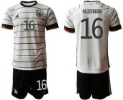 Wholesale Cheap Germany 16 HALSTENBERG Home UEFA Euro 2020 Soccer Jersey