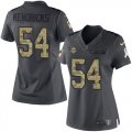 Wholesale Cheap Nike Vikings #54 Eric Kendricks Black Women's Stitched NFL Limited 2016 Salute To Service Jersey