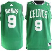 Wholesale Cheap Boston Celtics #9 Rajon Rondo Revolution 30 Swingman Green Jersey