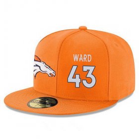 Wholesale Cheap Denver Broncos #43 T.J. Ward Snapback Cap NFL Player Orange with White Number Stitched Hat