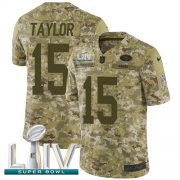 Wholesale Cheap Nike 49ers #15 Trent Taylor Camo Super Bowl LIV 2020 Men's Stitched NFL Limited 2018 Salute To Service Jersey