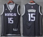 Wholesale Cheap Men's Sacramento Kings #15 DeMarcus Cousins adidas Purple 2016 Christmas Day Stitched NBA Swingman Jersey