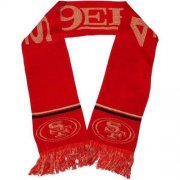 Wholesale Cheap San Francisco 49ers Ladies Metallic Thread Scarf Red