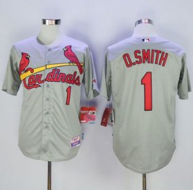 Wholesale Cheap Cardinals #1 Ozzie Smith Grey Cool Base Stitched MLB Jersey