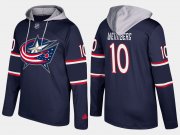 Wholesale Cheap Blue Jackets #10 Alexander Wennberg Navy Name And Number Hoodie