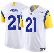 Cheap Men's Los Angeles Rams #21 Zach Evans White 2024 F.U.S.E Vapor Untouchable Stitched Football Jersey