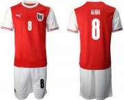 Wholesale Cheap Men 2020-2021 European Cup Austria home red 8 Soccer Jersey