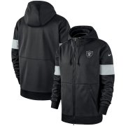 Wholesale Cheap Las Vegas Raiders Nike Sideline Performance Full-Zip Hoodie Black