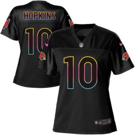 Wholesale Cheap Nike Cardinals #10 DeAndre Hopkins Black Women\'s NFL Fashion Game Jersey