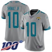 Wholesale Cheap Nike Jaguars #10 Laviska Shenault Jr. Silver Youth Stitched NFL Limited Inverted Legend 100th Season Jersey