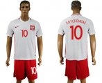 Wholesale Cheap Poland #10 Krychowiak Home Soccer Country Jersey