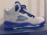 Wholesale Cheap Air Jordan 5 For Womens Shoes gray/blue-green-pink