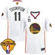 Wholesale Cheap Men's Warriors #11 Klay Thompson White 2017 Chinese New Year The Finals Patch Stitched NBA Jersey