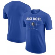 Cheap Men's Dallas Mavericks Blue Just Do It T-Shirt