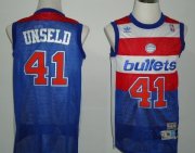 Wholesale Cheap Washington Bullets #41 Wes Unseld Blue Swingman Throwback Jersey