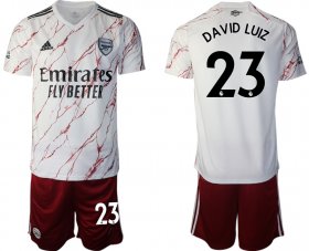 Wholesale Cheap Men 2020-2021 club Arsenal away 23 white Soccer Jerseys