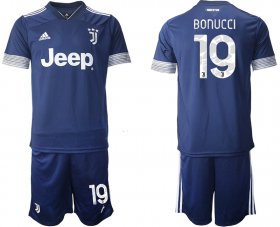 Wholesale Cheap Men 2020-2021 club Juventus away 19 blue Soccer Jerseys