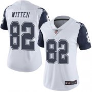 Wholesale Cheap Nike Cowboys #82 Jason Witten White Women's Stitched NFL Limited Rush Jersey