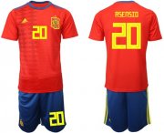 Wholesale Cheap Spain #20 Asensio Home Soccer Country Jersey