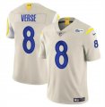 Cheap Men's Los Angeles Rams #8 Jared Verse Bone 2024 Draft Vapor Untouchable Football Stitched Jersey