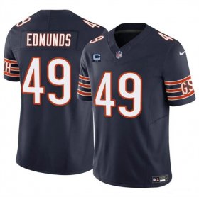 Cheap Men\'s Chicago Bears #49 Tremaine Edmunds Navy 2024 F.U.S.E. With 2-star C Patch Vapor Untouchable Limited Football Stitched Jersey