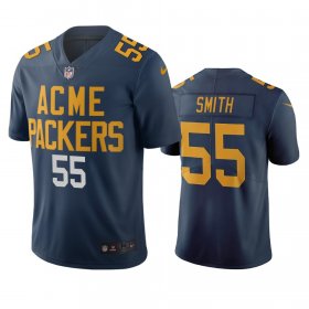 Wholesale Cheap Green Bay Packers #55 Za\'Darius Smith Navy Vapor Limited City Edition NFL Jersey