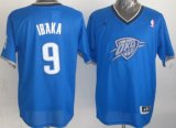 Wholesale Cheap Oklahoma City Thunder #9 Serge Ibaka Revolution 30 Swingman 2013 Christmas Day Blue Jersey