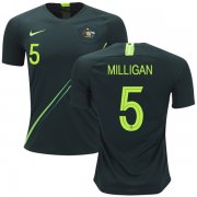 Wholesale Cheap Australia #5 Milligan Away Soccer Country Jersey