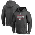 Wholesale Cheap Men's Kansas City Chiefs NFL Heather Gray Super Bowl LIV Bound Gridiron Pullover Hoodie