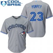 Wholesale Cheap Blue Jays #23 Dalton Pompey Grey Cool Base Stitched Youth MLB Jersey