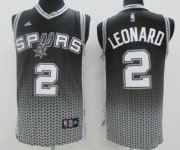 Wholesale Cheap San Antonio Spurs #2 Kawhi Leonard Black/White Resonate Fashion Jersey