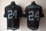 Wholesale Cheap Sideline Black United Eagles #24 Nnamdi Asomugha Black Stitched NFL Jersey