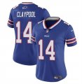 Cheap Women's Buffalo Bills #14 Chase Claypool Blue Vapor Football Stitched Jersey(Run Small)