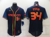 Wholesale Cheap Men's Houston Astros #34 Nolan Ryan 2022 Navy City Connect Flex Base Stitched Baseball Jersey