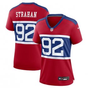 Wholesale Cheap Women\'s New York Giants #92 Michael Strahan Century Red Alternate Vapor Limited Football Stitched Jersey